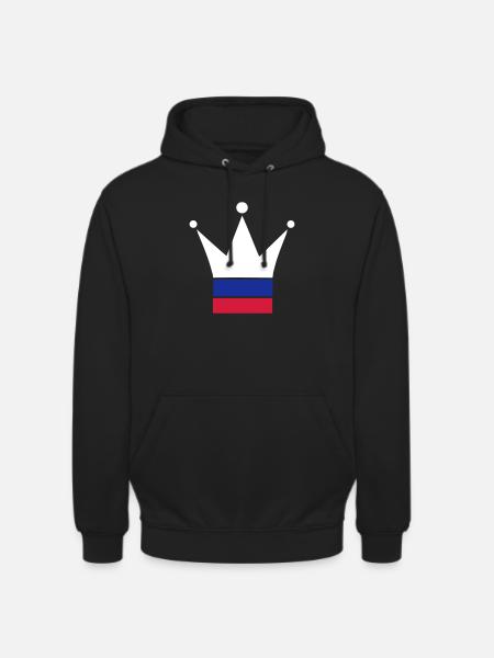 Russie - Sweat-shirt à capuche unisexe - noir