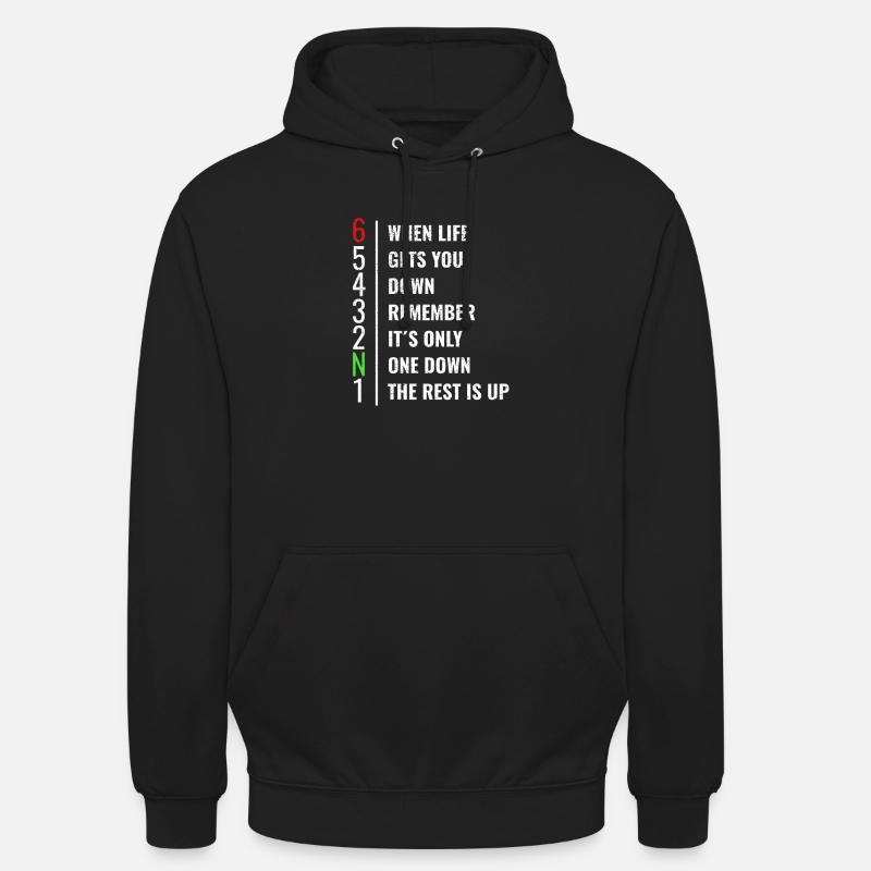 Moto circuit - Sweat-shirt à capuche unisexe - noir