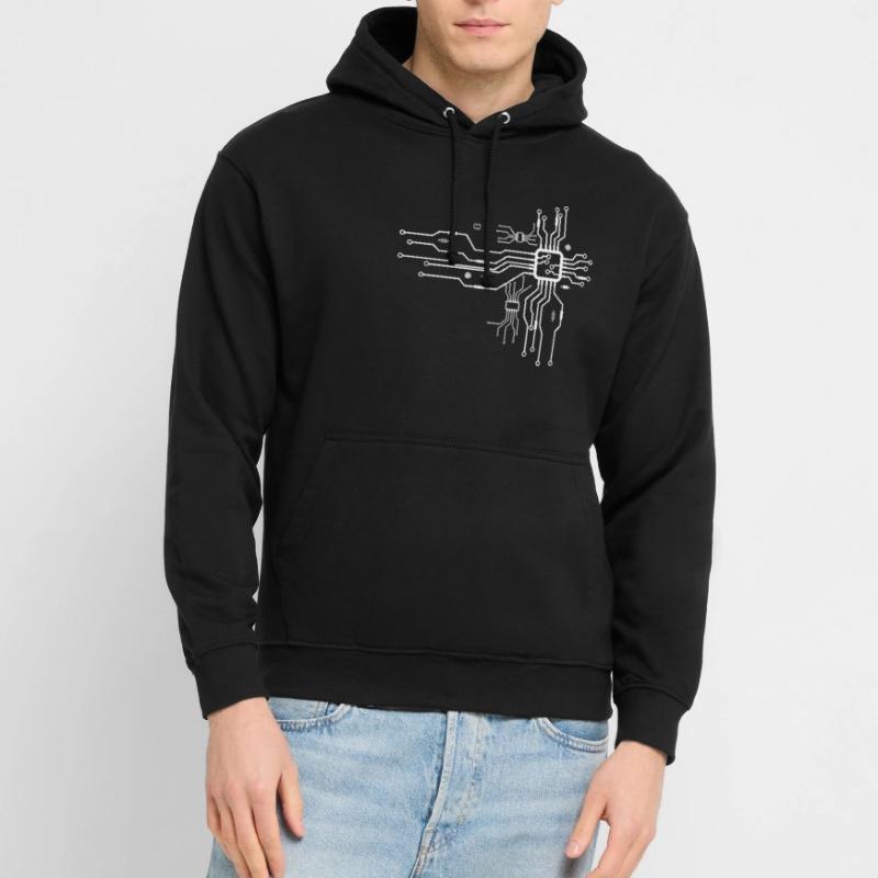Computer CPU Heart - Funny Gift Computer Science Unisex Hoodie
