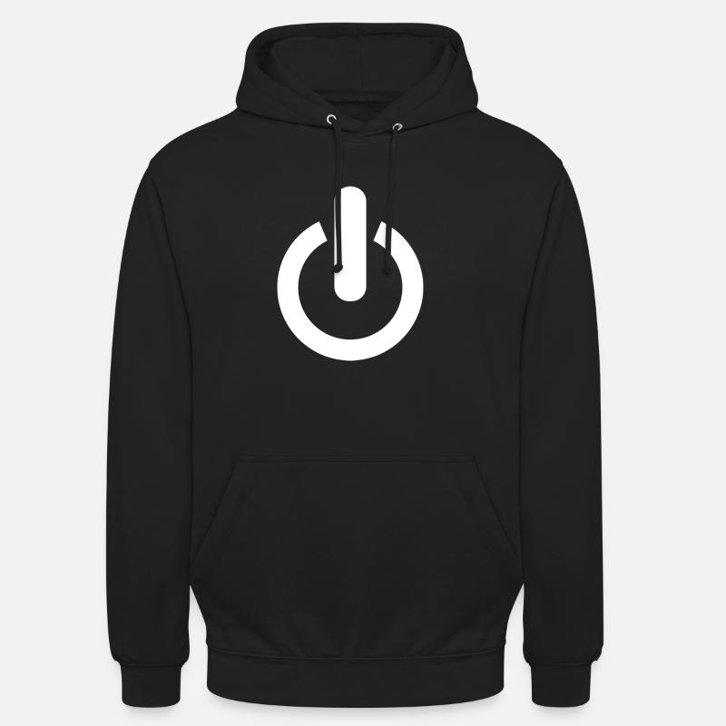 Activer le logo - Sweat-shirt à capuche unisexe - noir
