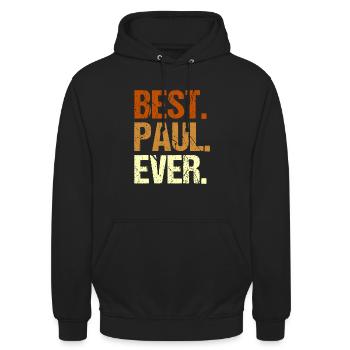 Paul - Unisex Hoodie - black - Front - Alina (178cm) & Michal (187cm)