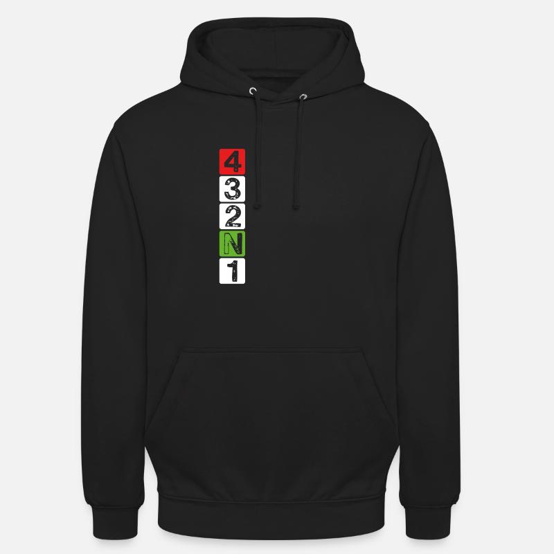 Motorcycle gear shift - Unisex Hoodie - black