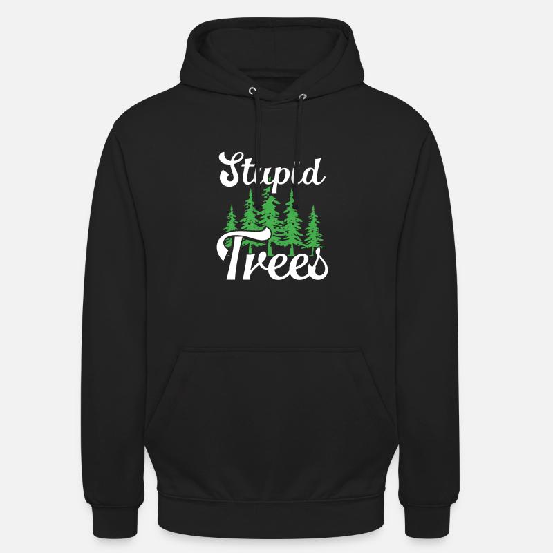Forêt à Disc Golf - Sweat-shirt à capuche unisexe - noir