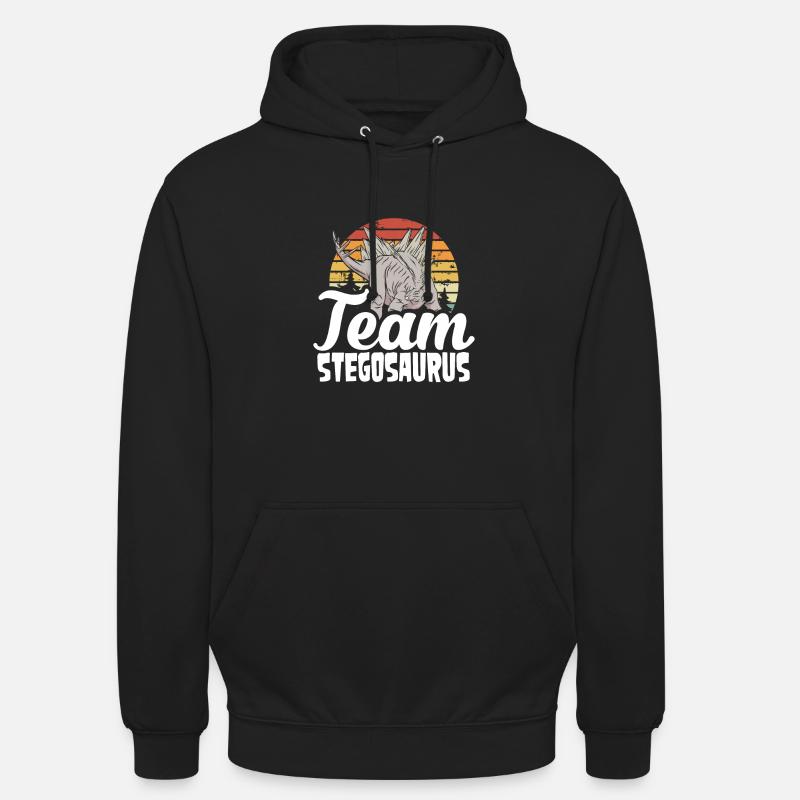 Équipe Stegosaurus Retro Sun - Sweat-shirt à capuche unisexe - noir