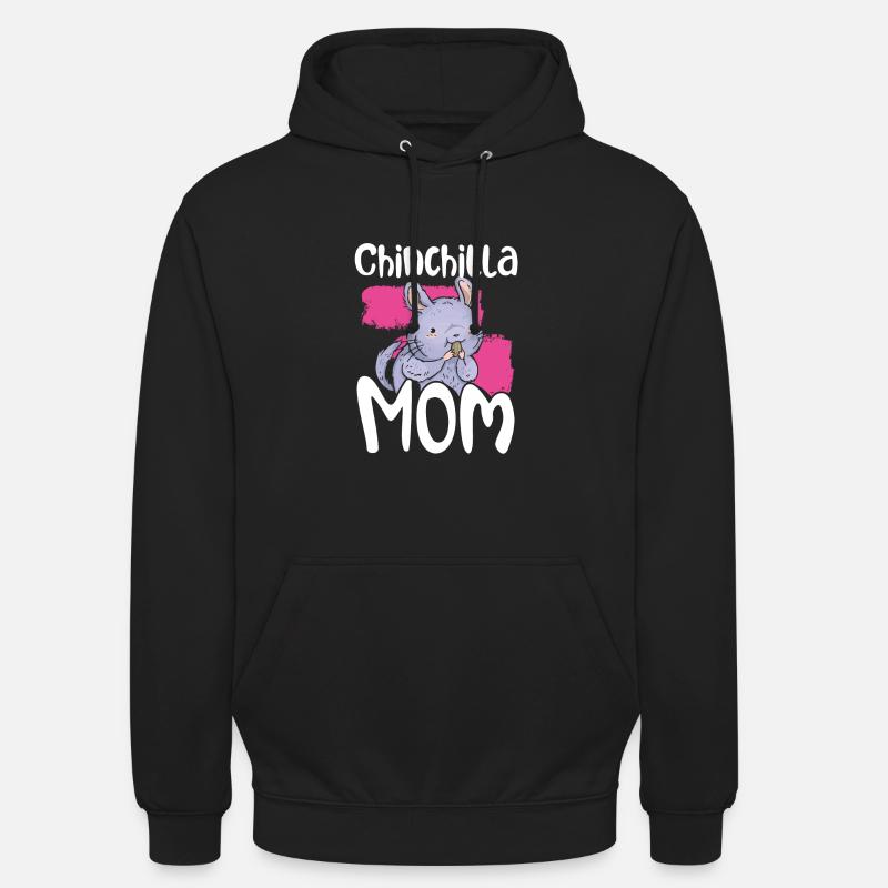Chinchilla Mutter - Unisex Hoodie - Schwarz