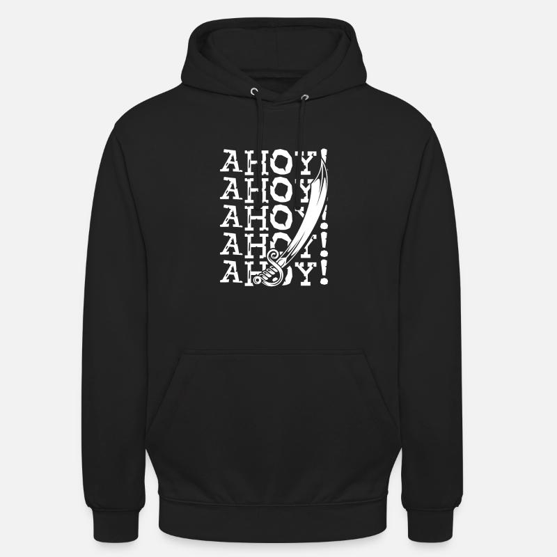 Ahoi Pirate Épée - Sweat-shirt à capuche unisexe - noir