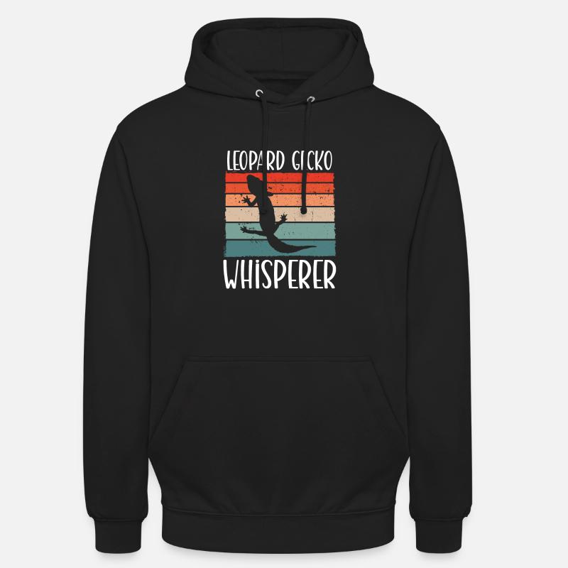 Leopardgecko flüsterer - Unisex Hoodie - Schwarz