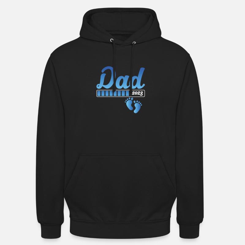 Papa 2023 Wird Geladen - Unisex Hoodie - Schwarz