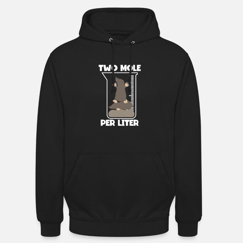 Deux moles par litre - Sweat-shirt à capuche unisexe - noir