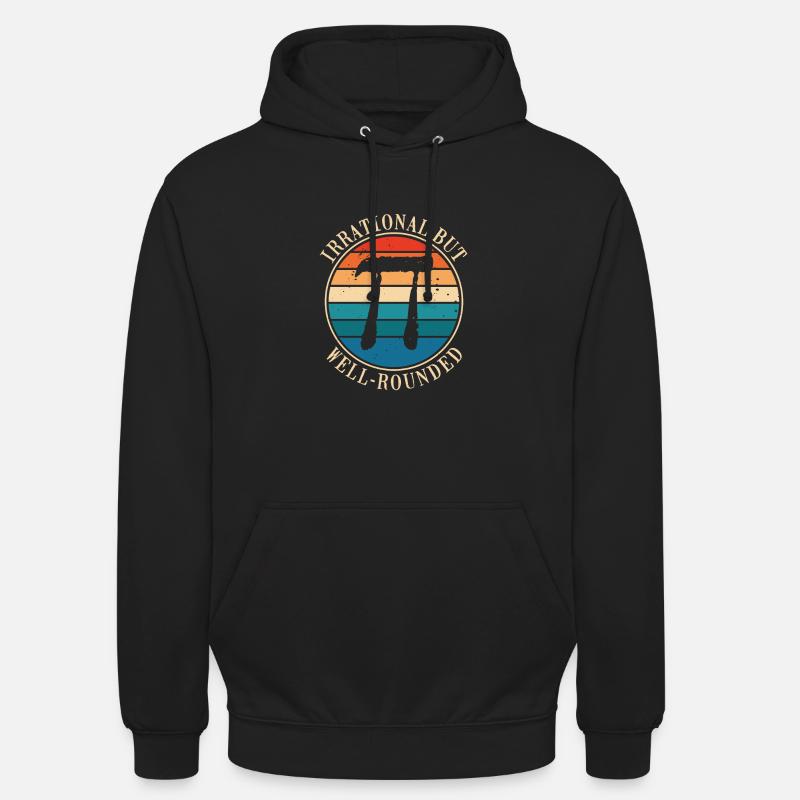 Irrational Pi, Aber Gut Abgerundet - Unisex Hoodie - Schwarz