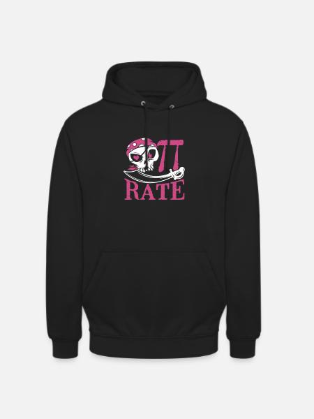 Pi Costume as Pirate - Unisex Hoodie - black