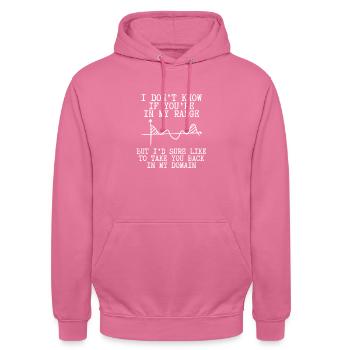 In Meinem Bereich Zurück kommen - Unisex Hoodie - Pink - Vorne - Alina (178cm) & Michal (187cm)