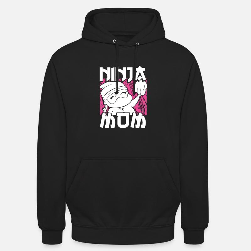 Süße Ninja mama - Unisex Hoodie - Schwarz