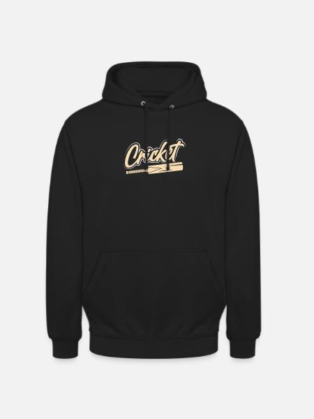 Wooden cricket bat - Unisex Hoodie - black