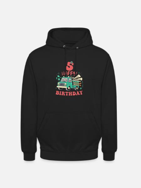 5th Birthday Guys - Unisex Hoodie - black