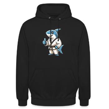 Teakwondo - Sweat-shirt à capuche unisexe - noir - Devant - Alina (178cm) & Michal (187cm)