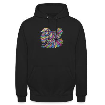 Hippie Festival - Unisex Hoodie - Schwarz - Vorne - Alina (178cm) & Michal (187cm)