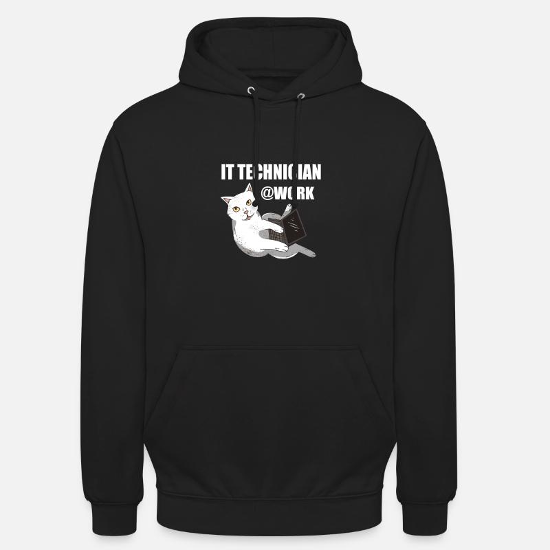 IT Technician Cat Programmer Techie Unisex Hoodie