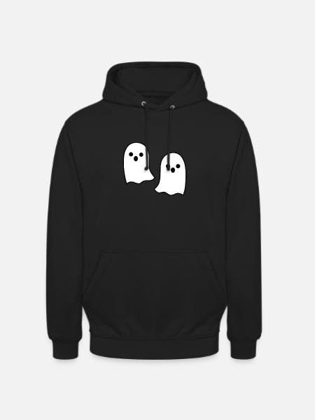 fantômes - Sweat-shirt à capuche unisexe - noir