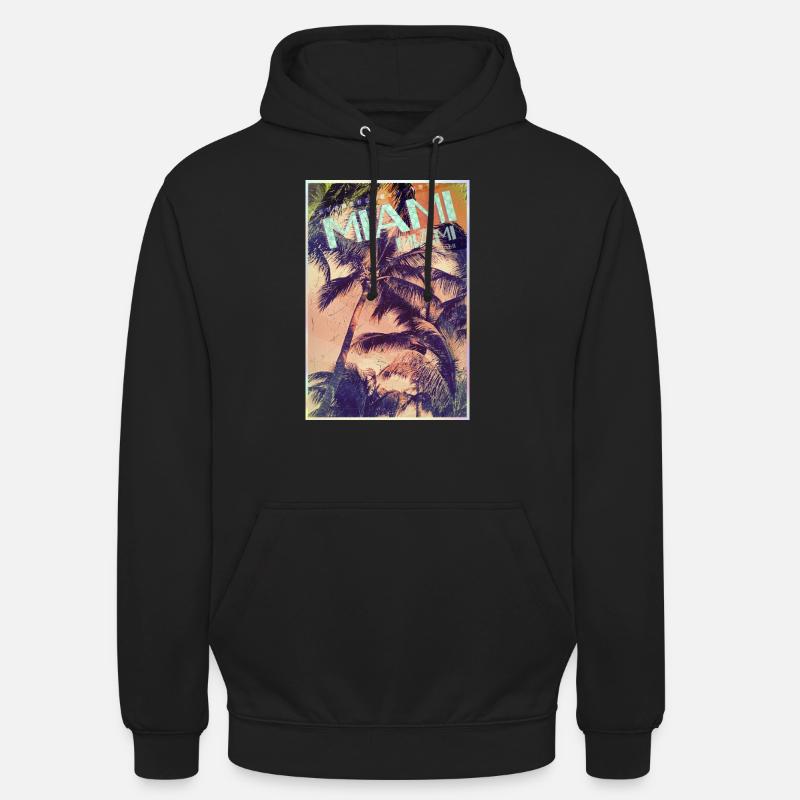 Miami - Hættetrøje unisex - sort