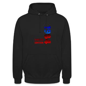 40. Birthday Gift Shirt 1984 Limited Edition - Unisex Hoodie - Schwarz - Vorne - Alina (178cm) & Michal (187cm)