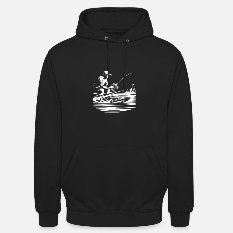 bateau télécommandé - Sweat-shirt à capuche unisexe - noir