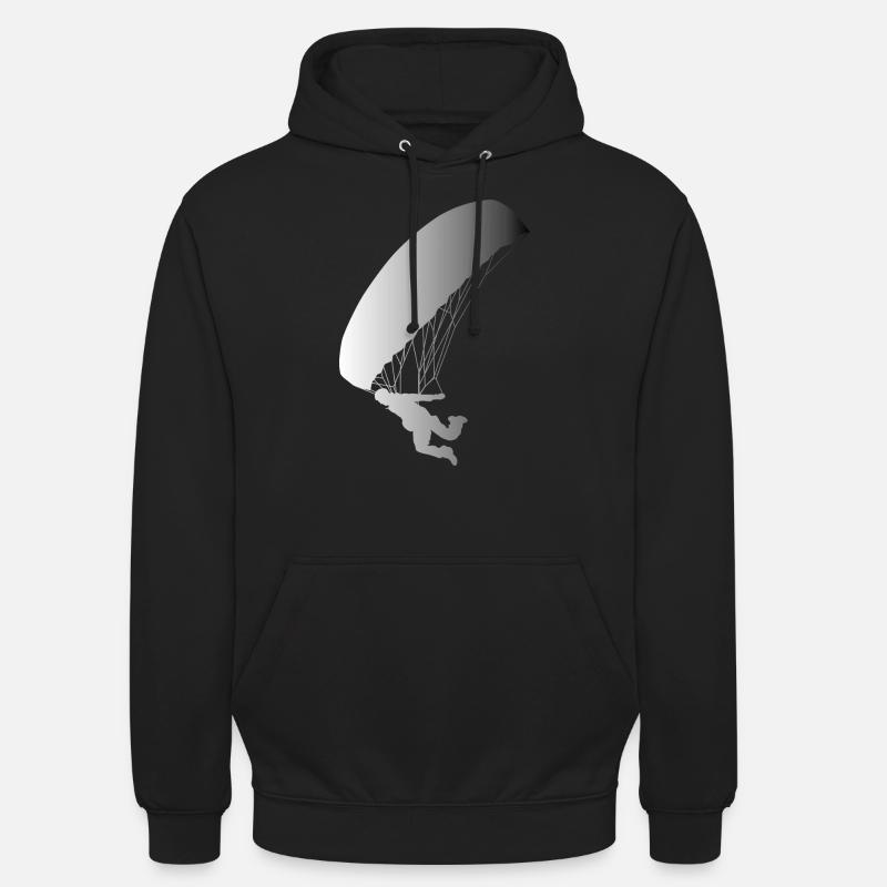 Paragleiter Gleitschirm Paraglider - Unisex Hoodie - Schwarz