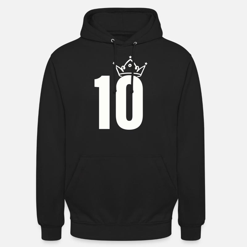 10 Couronnes - Sweat-shirt à capuche unisexe - noir
