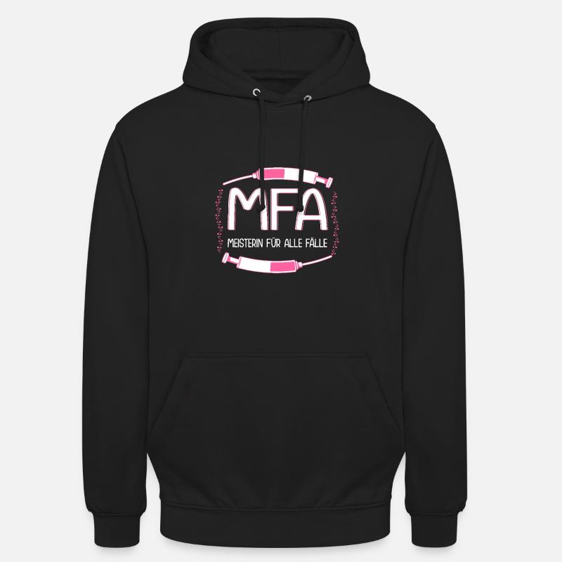 Assistant médical Master MFA - Sweat-shirt à capuche unisexe - noir