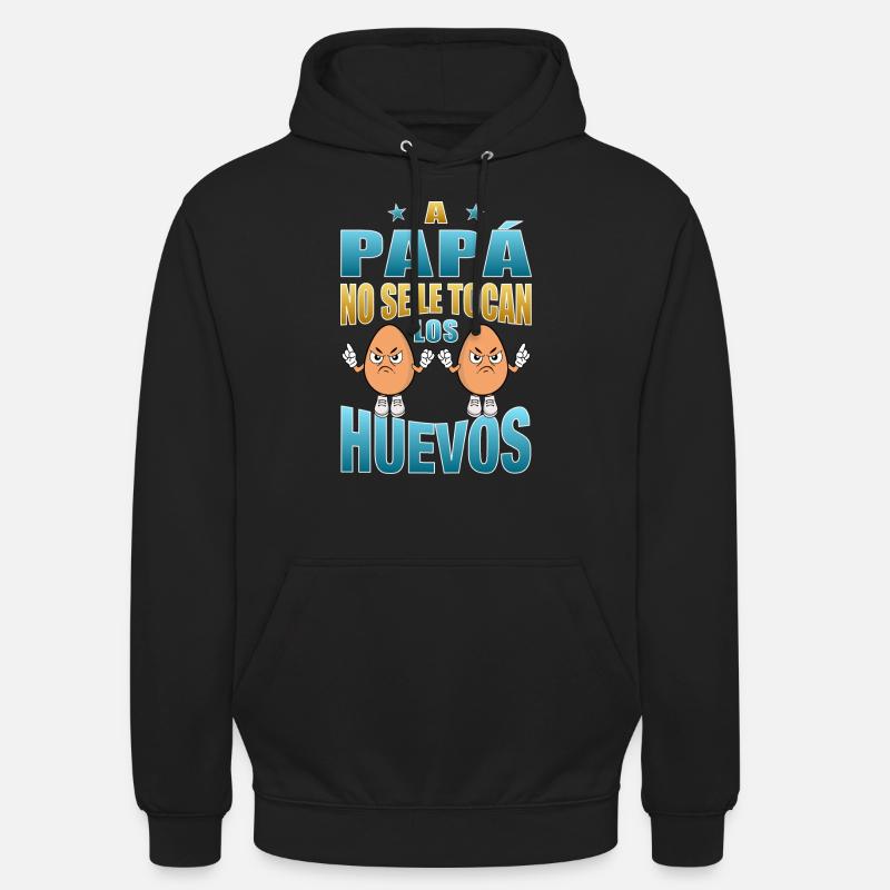 Dad doesn't touch his balls - Unisex Hoodie - black