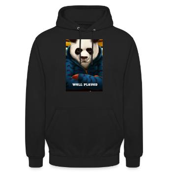 Well played - Unisex Hoodie - Schwarz - Vorne - Alina (178cm) & Michal (187cm)