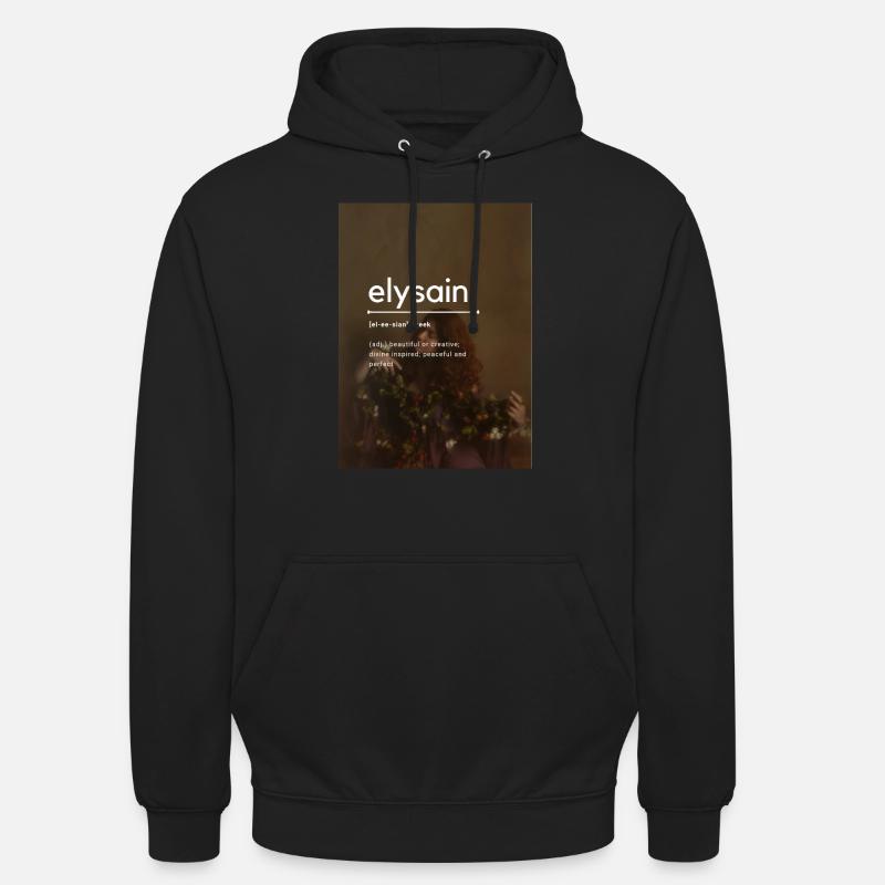 elysain Définition - Sweat-shirt à capuche unisexe - noir