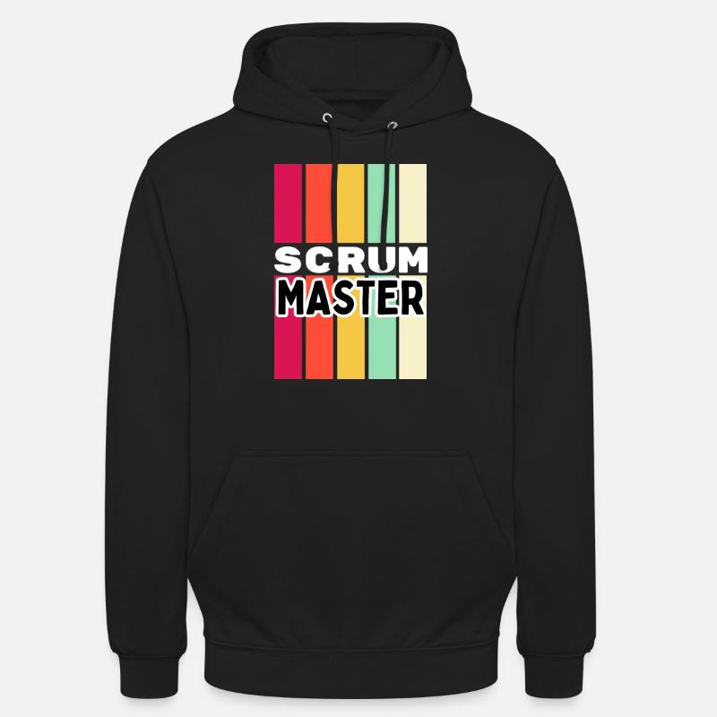 Scrum Master Retro Design - Sweat-shirt à capuche unisexe - noir