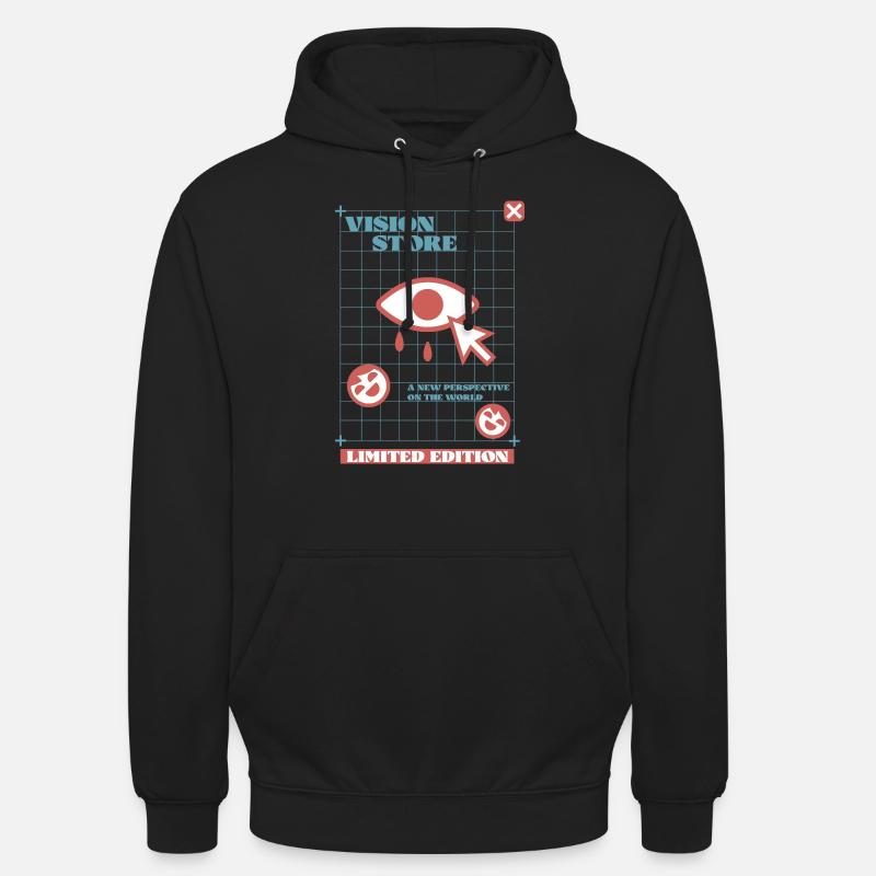 Vision Store - Sweat-shirt à capuche unisexe - noir