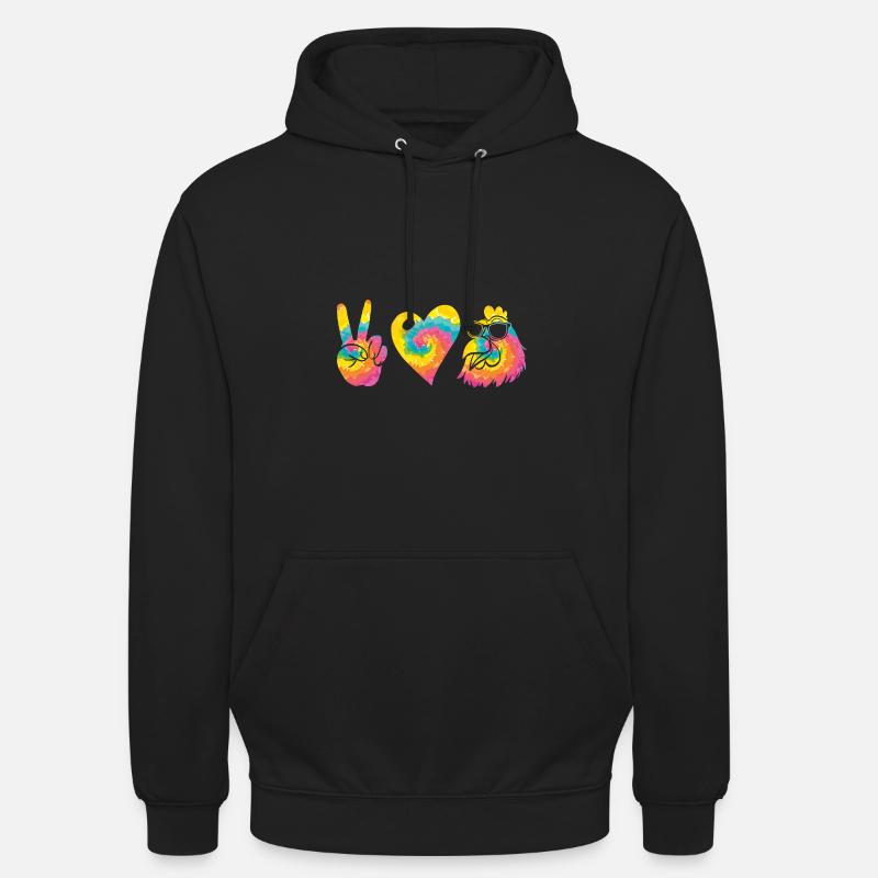Poules Poule - Sweat-shirt à capuche unisexe - noir