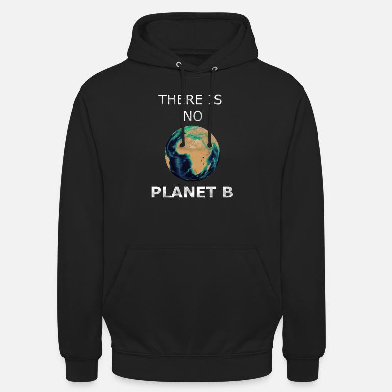 il n'y a pas de planète B - Sweat-shirt à capuche unisexe - noir