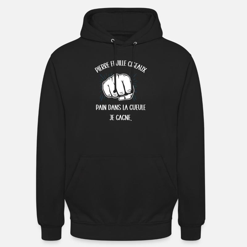 pain dans la gueule - Sweat-shirt à capuche unisexe - noir