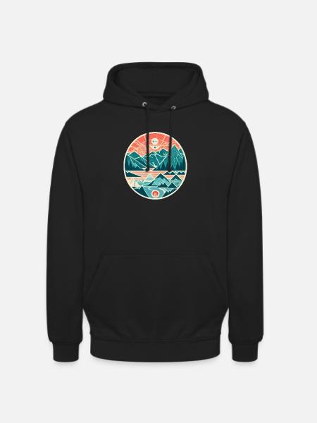 Mountains - Unisex Hoodie - black