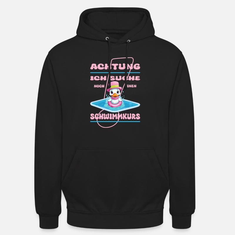 Mignon canard non-nageur - Sweat-shirt à capuche unisexe - noir