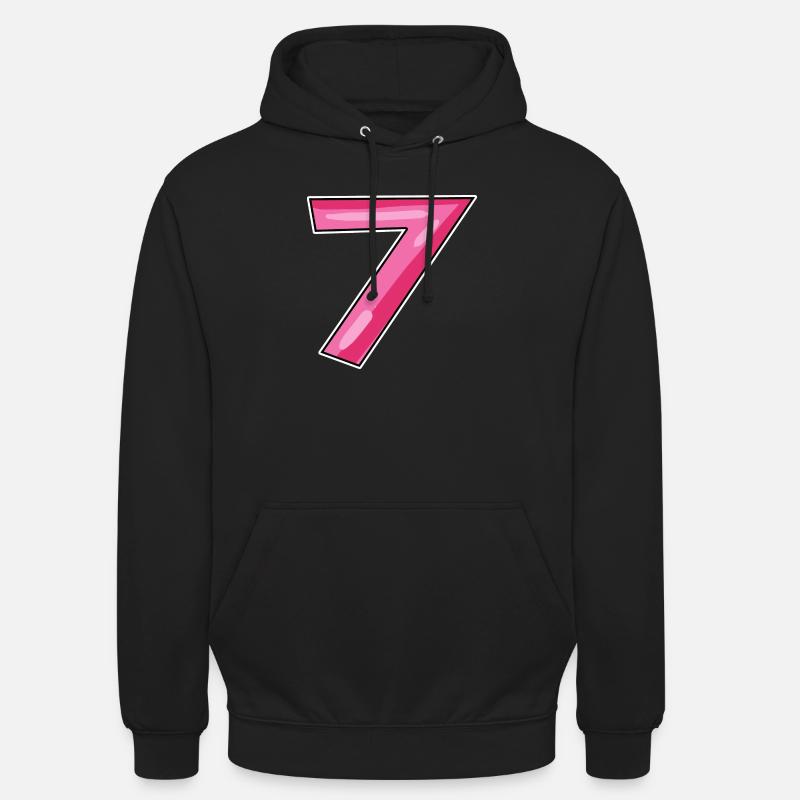 7 - Sweat-shirt à capuche unisexe - noir