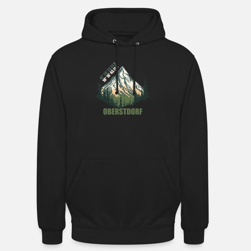 Oberstdorf - Unisex Hoodie - Schwarz