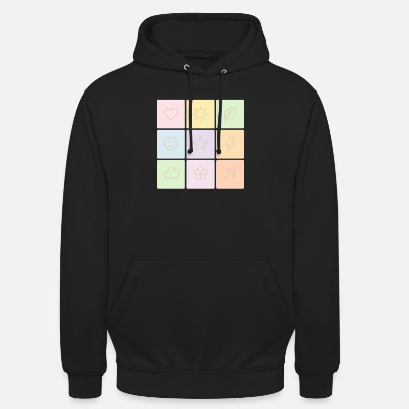 Pastel Bento Vibes - Unisex Hoodie - black