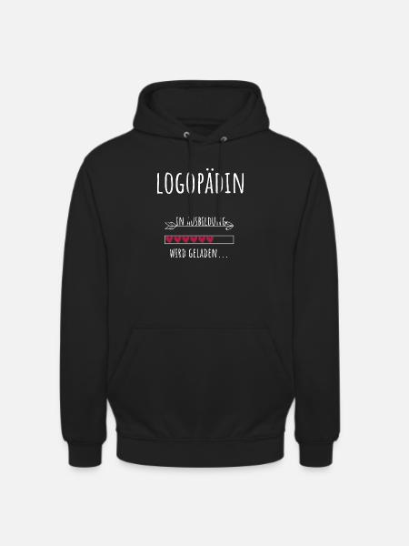 Logopädie Studium Beruf Ausbildung Logopädin - Unisex Hoodie - Schwarz