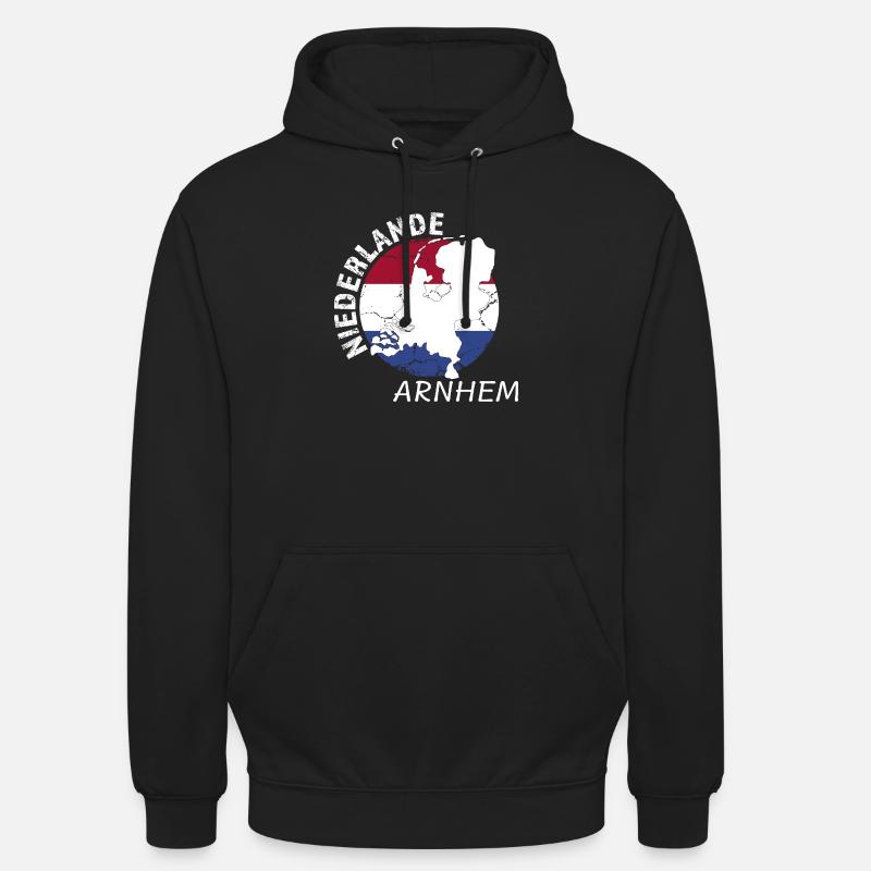 Arnhem - Sweat-shirt à capuche unisexe - noir