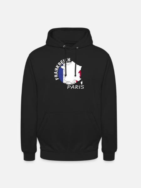 Paris - Unisex Hoodie - Schwarz