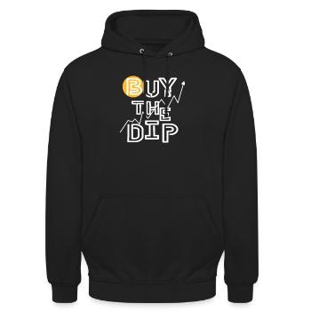 Buy the dip! - Unisex Hoodie - Schwarz - Vorne - Alina (178cm) & Michal (187cm)