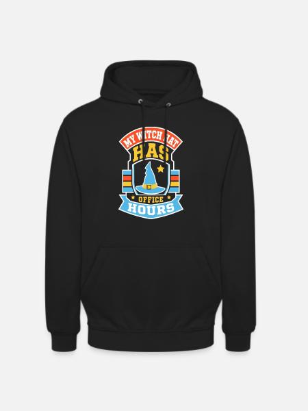 My Witch Hat Has Office Hours - Unisex Hoodie - Schwarz