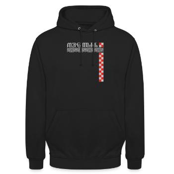 glagoljica Mostar SAMO http://WWW.CROATIAN-TEAM.de - Unisex Hoodie - Schwarz - Vorne - Alina (178cm) & Michal (187cm)
