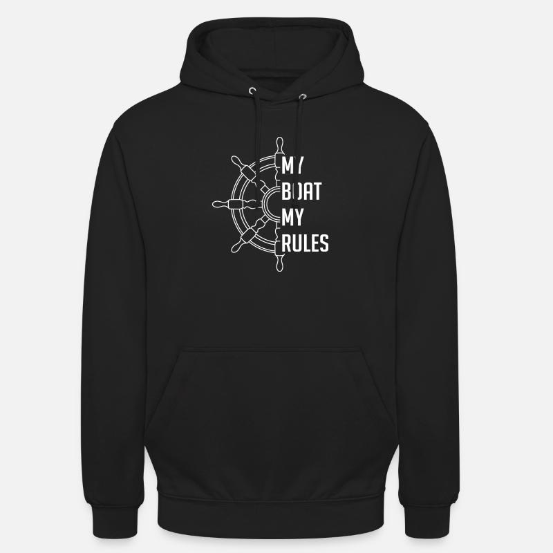 Mon bateau mes règles - Sweat-shirt à capuche unisexe - noir