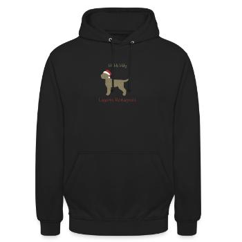 Lagotto - Unisex Hoodie - Schwarz - Vorne - Alina (178cm) & Michal (187cm)